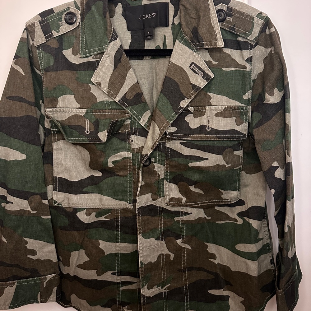 J. Crew Men's Green and Brown Field Jacket